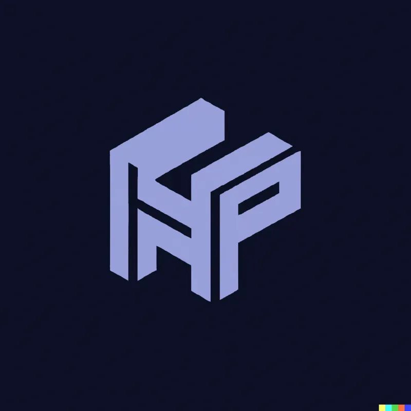 Flat 3D Coalescing Letters Logo