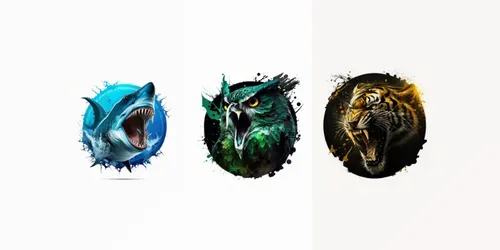 Stunning Animal Logos generated by midjourney