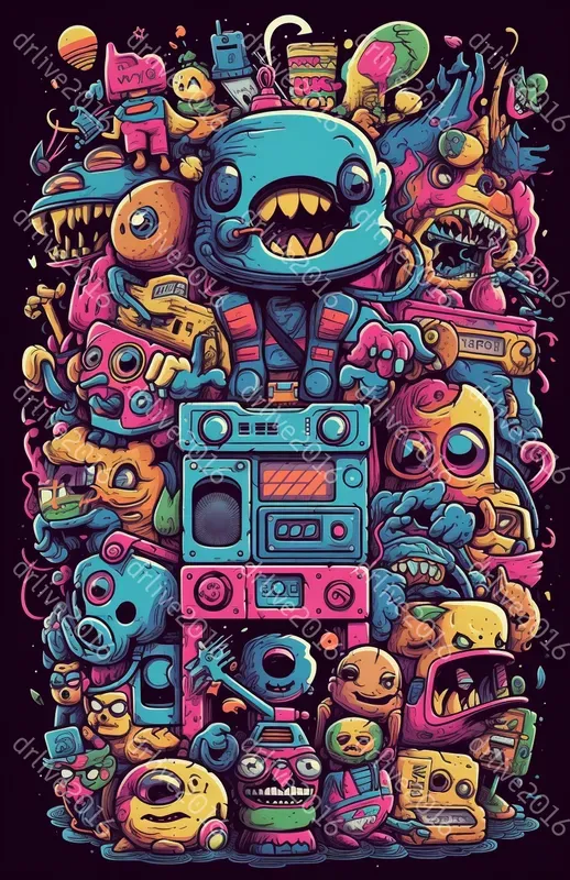 The Trippy Monsters Illustrations
