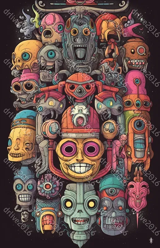 The Trippy Monsters Illustrations