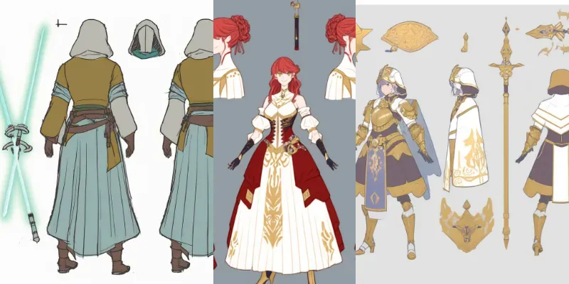 Anime Character Concepts generated by undefined