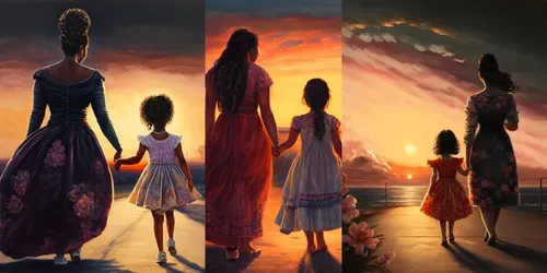 Mommies And Me generated by midjourney