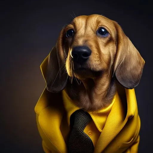 Realistic Photoshoots Of Dogs In Suits