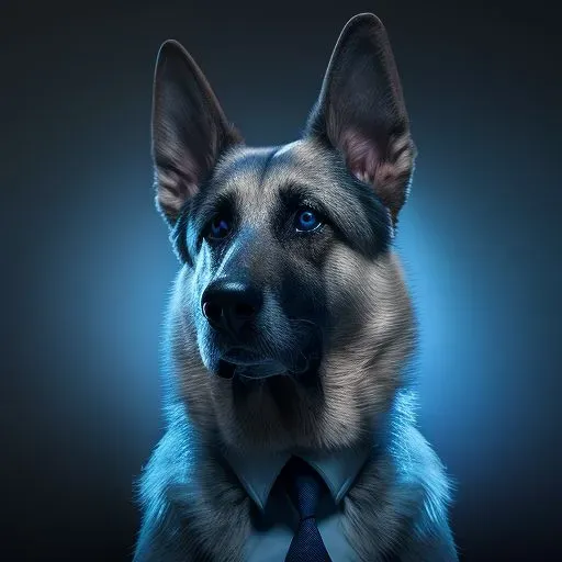 Realistic Photoshoots Of Dogs In Suits