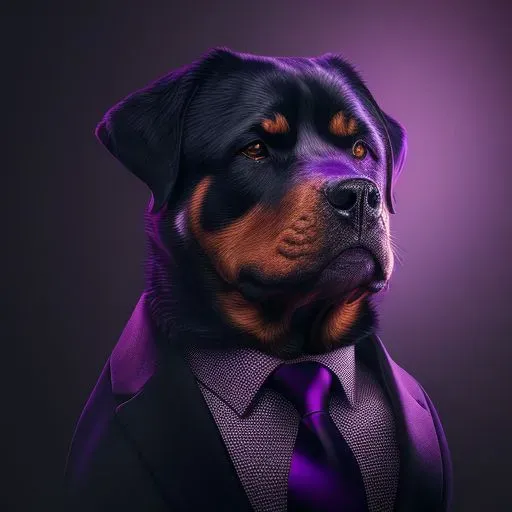 Realistic Photoshoots Of Dogs In Suits