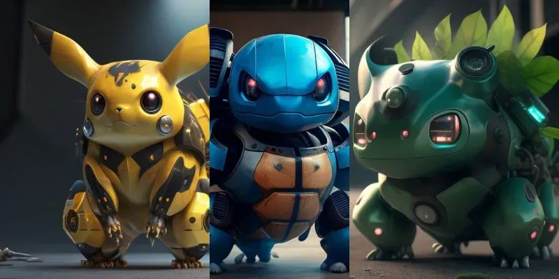 Robotic Pokémon generated by undefined