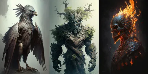 Dungeons  Dragons Monsters generated by midjourney