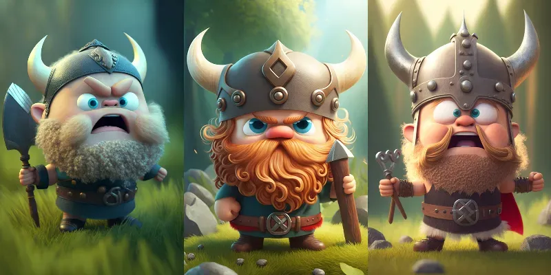 Tiny Fearless Vikings generated by undefined