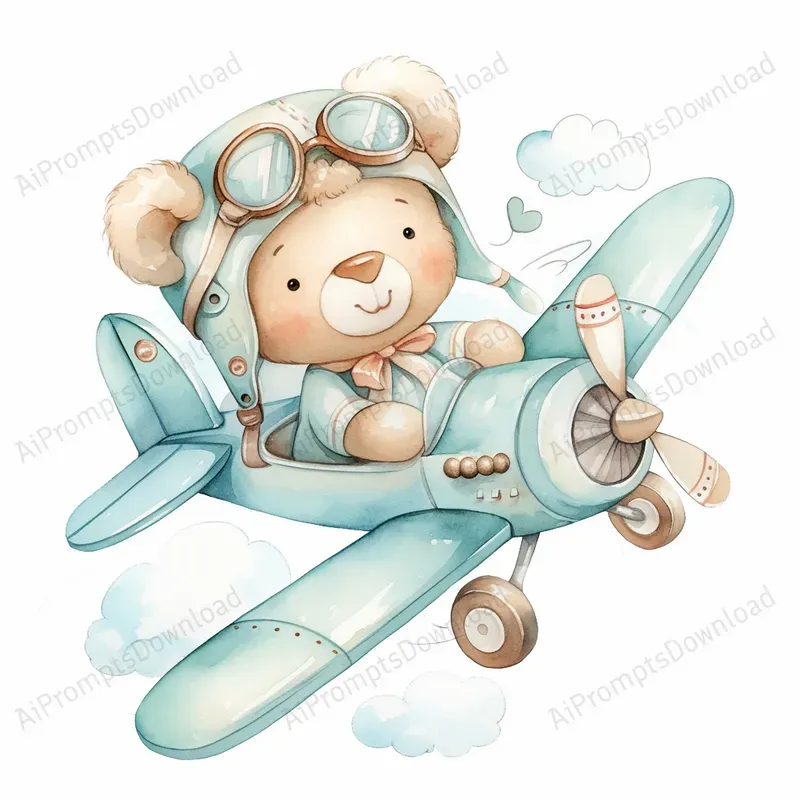 Cute Teddy Baby Shower Air To Sea