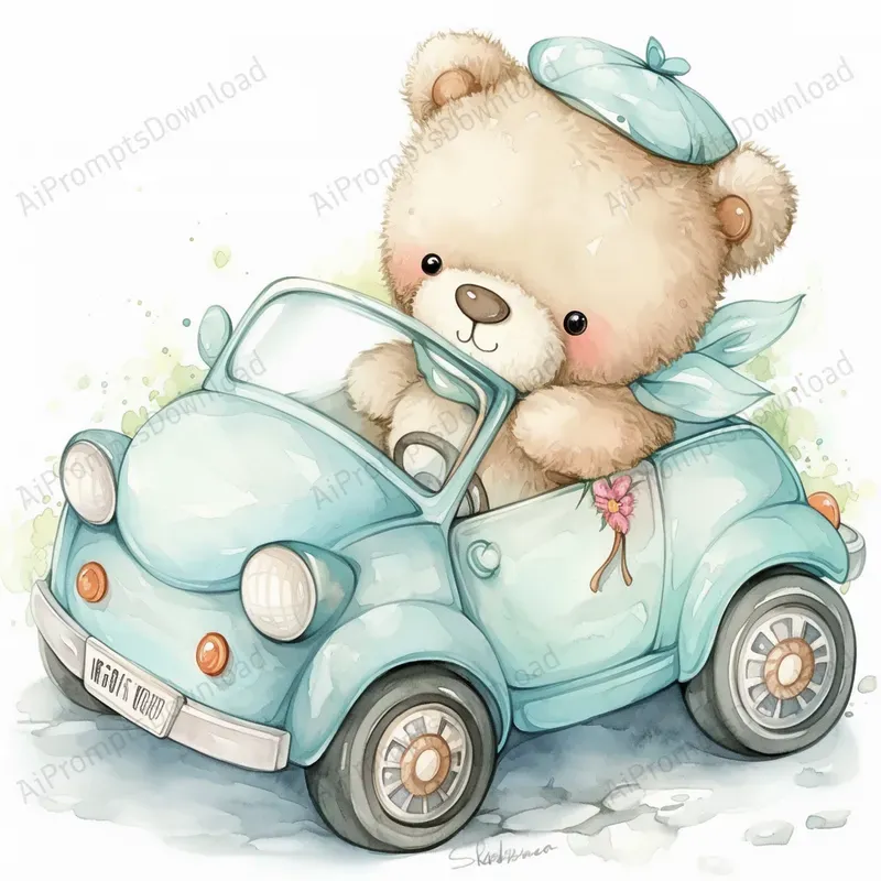 Cute Teddy Baby Shower Air To Sea