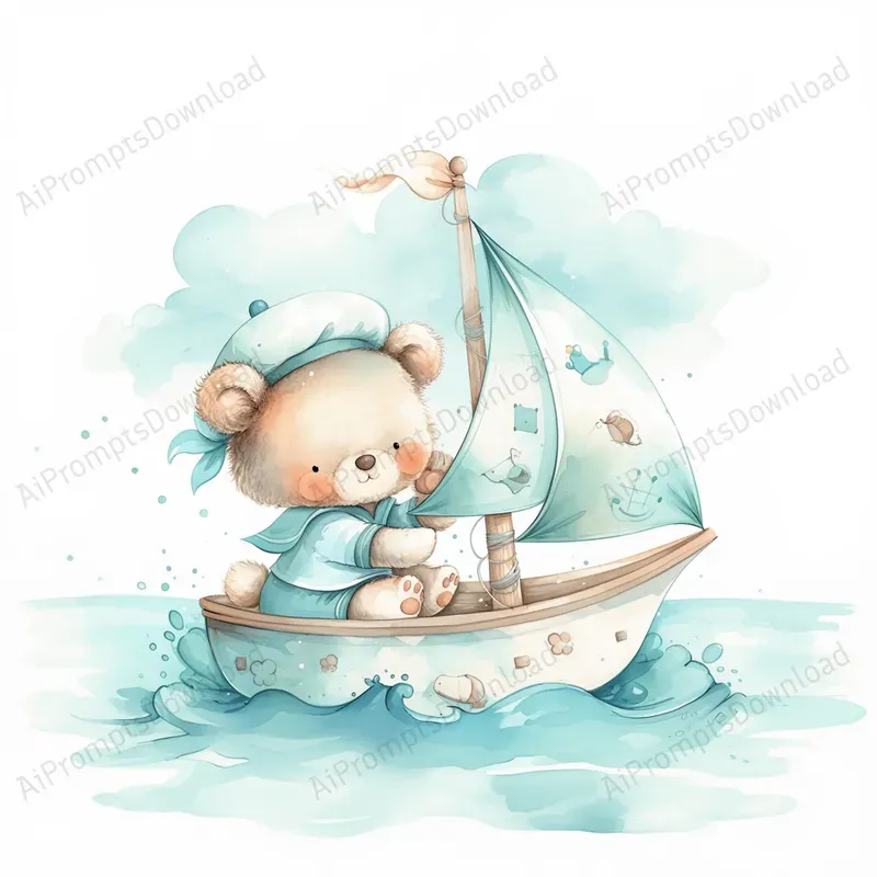 Cute Teddy Baby Shower Air To Sea