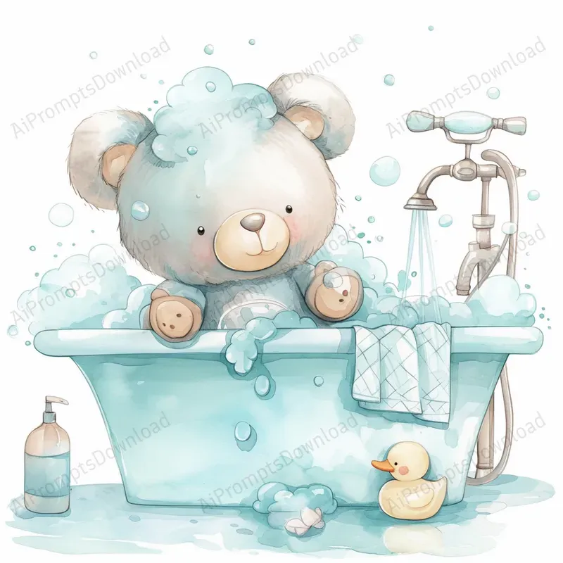 Cute Teddy Baby Shower Air To Sea