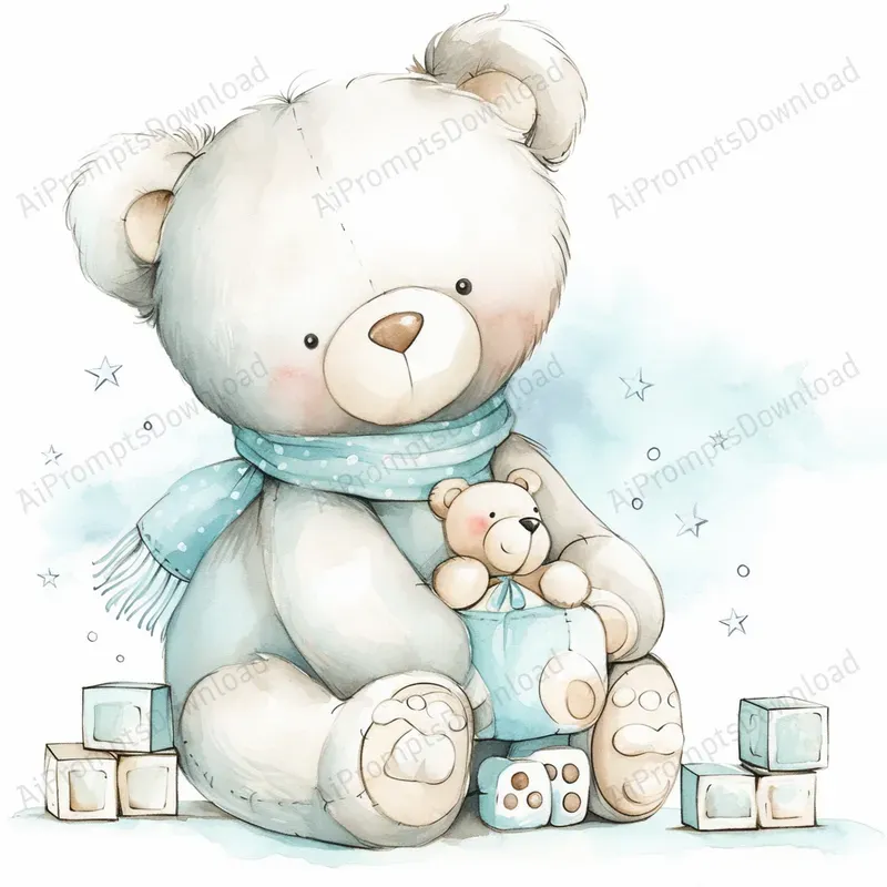 Cute Teddy Baby Shower Air To Sea