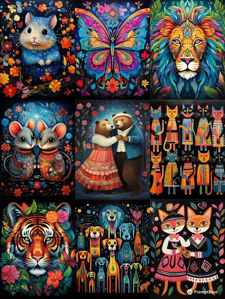 Whimsical Folk Art