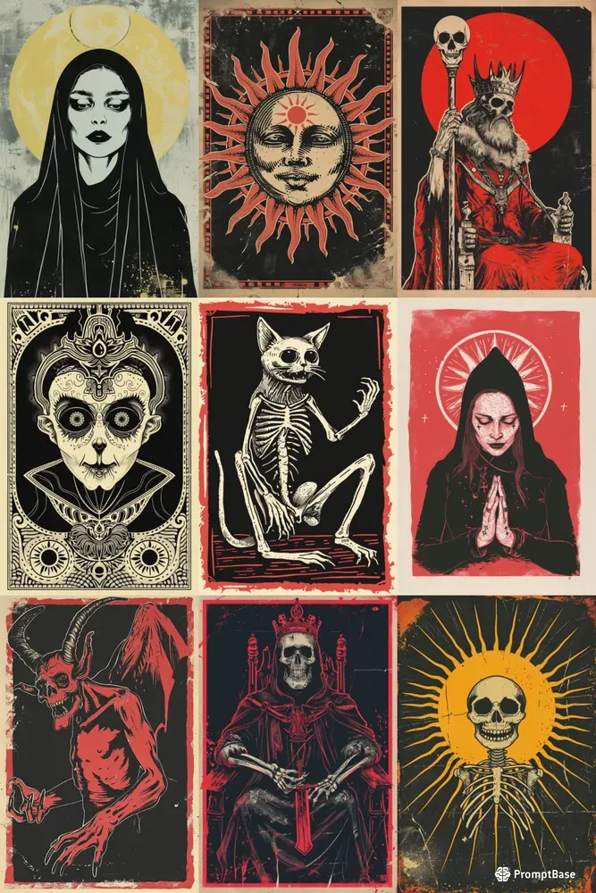 Old School Tarot Designs