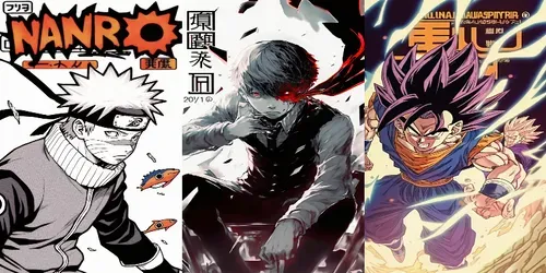 Manga Cover Artworks generated by midjourney
