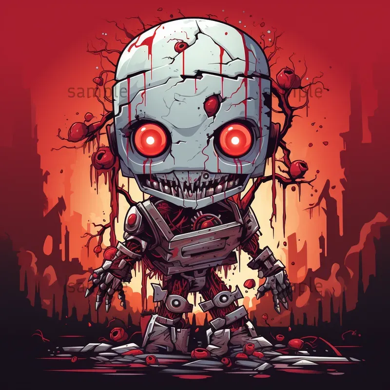 Horror 2D Vector Illustrations