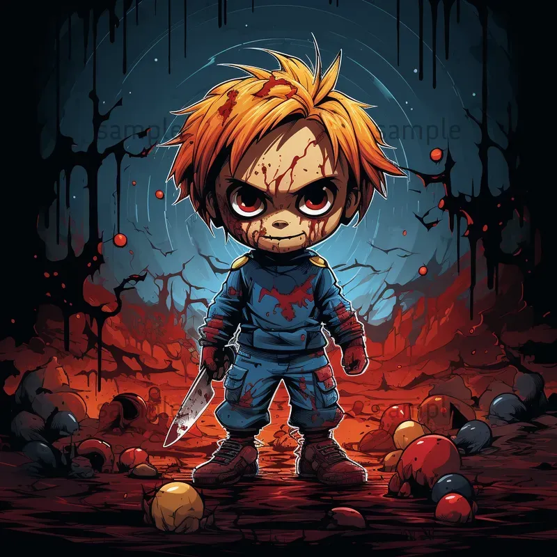 Horror 2D Vector Illustrations