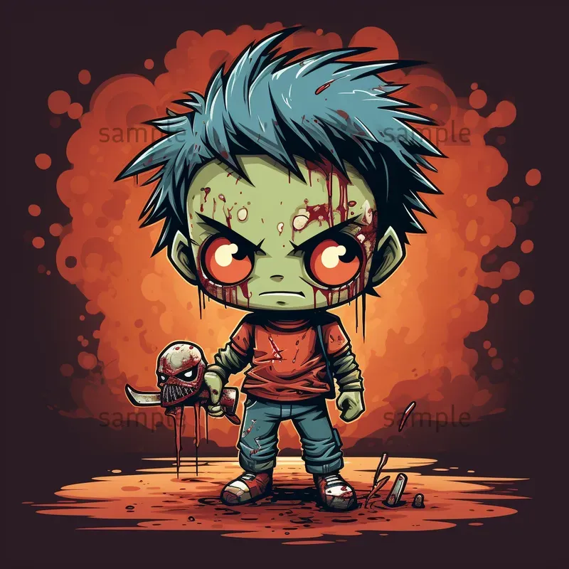 Horror 2D Vector Illustrations