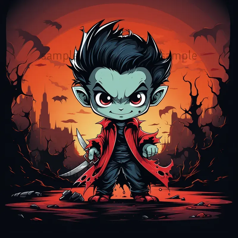 Horror 2D Vector Illustrations