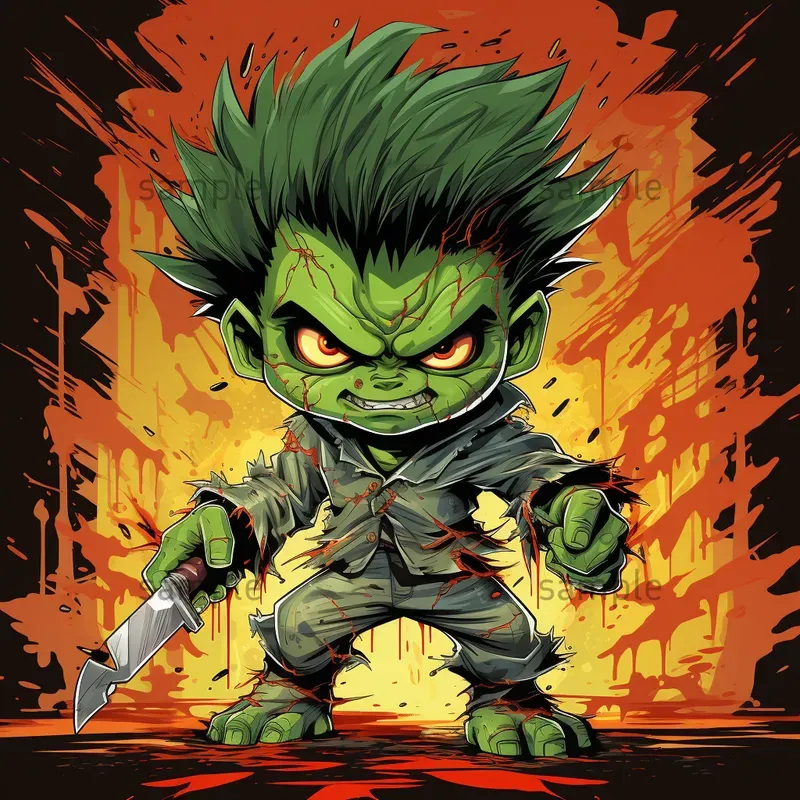 Horror 2D Vector Illustrations