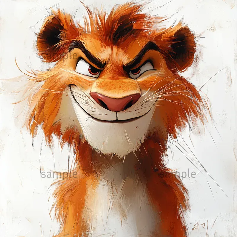 Whimsical Animal Caricature Art