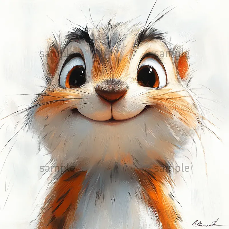 Whimsical Animal Caricature Art
