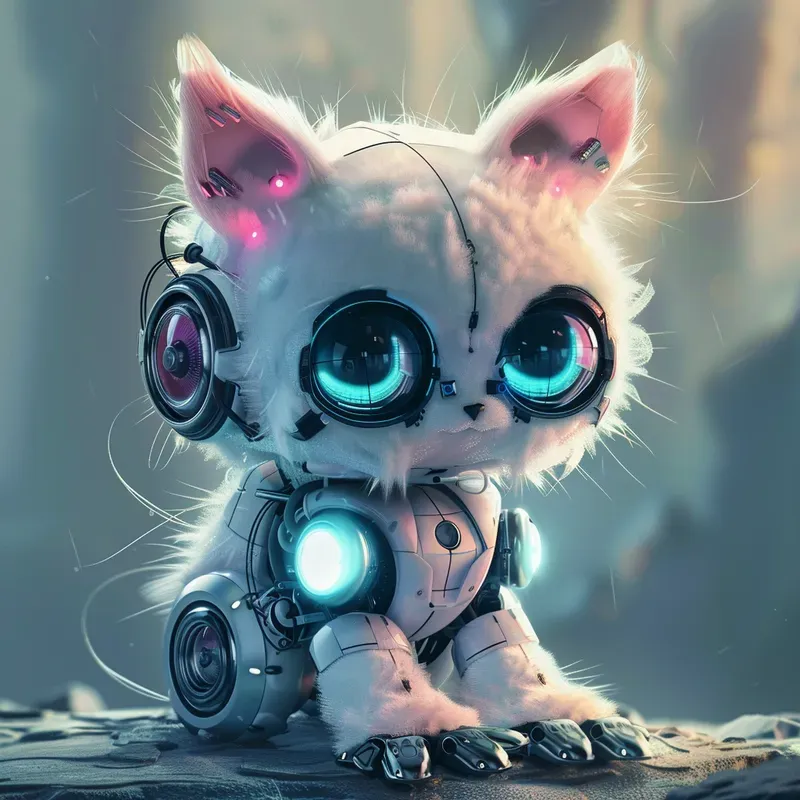 Cute Robotic Animals Stylized And Friends