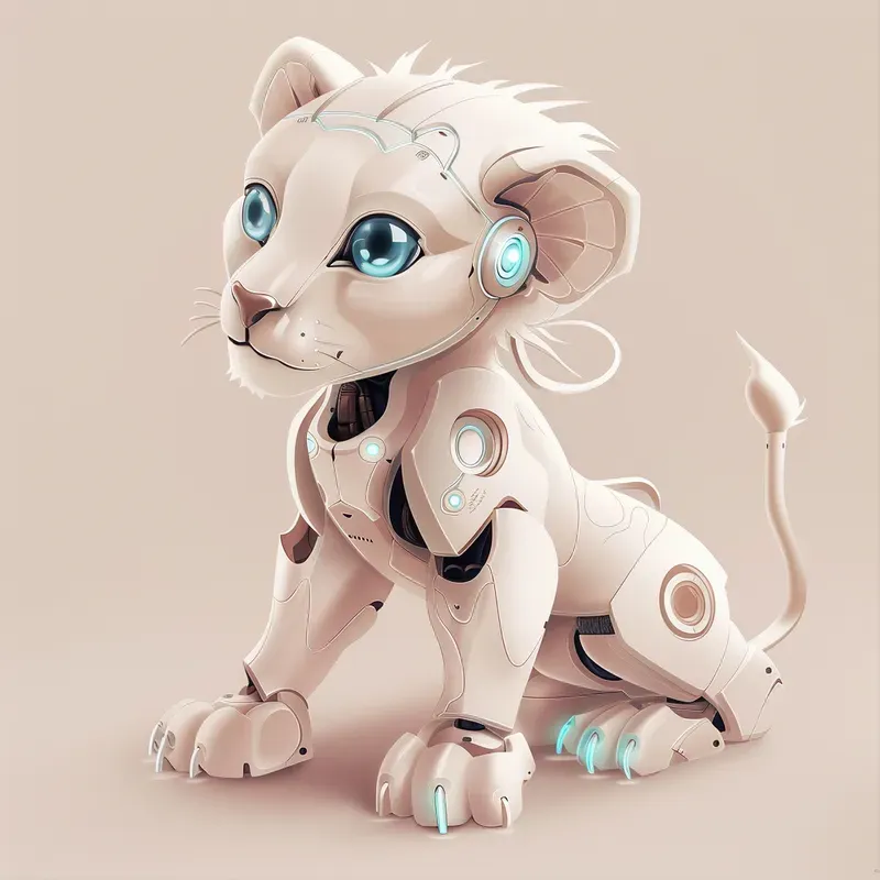 Cute Robotic Animals Stylized And Friends