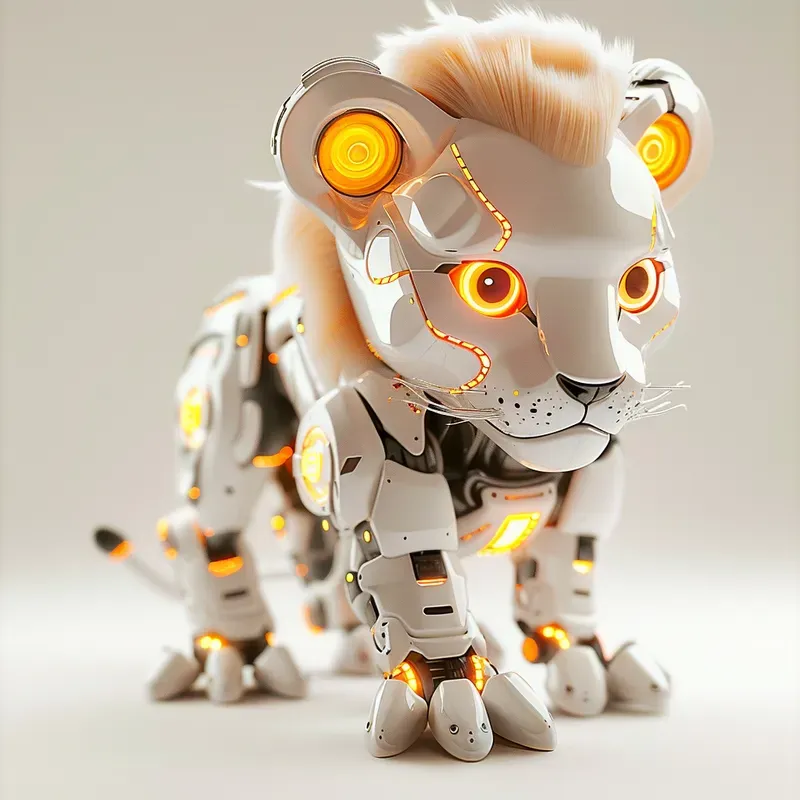 Cute Robotic Animals Stylized And Friends
