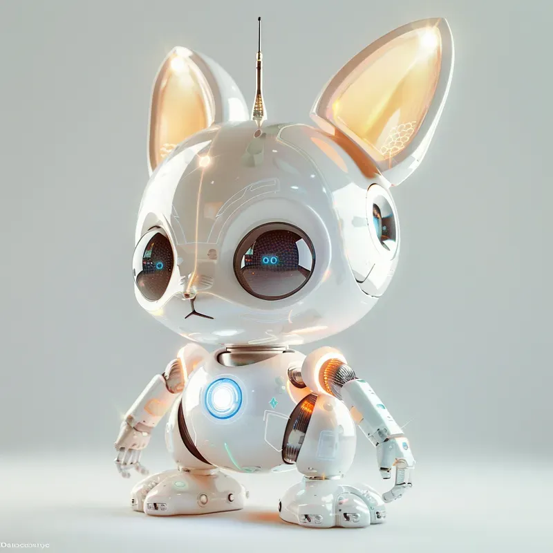 Cute Robotic Animals Stylized And Friends