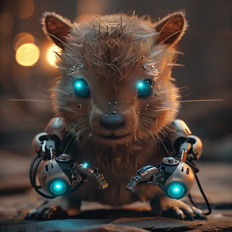 Cute Robotic Animals Stylized And Friends