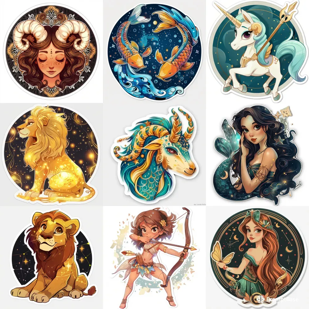 Cute Zodiac Stickers