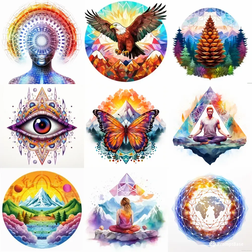 Quantum Enlightenment Clipart Collection