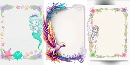 Journal Stationery Pages generated by midjourney