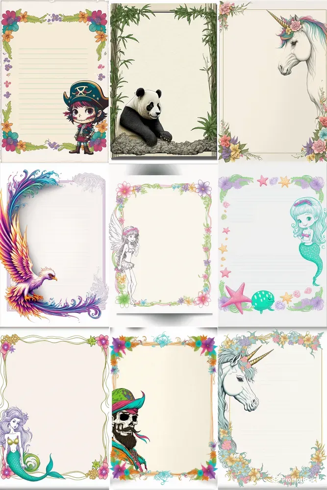 Journal Stationery Pages