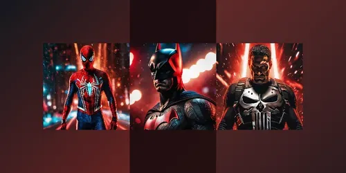 Realistic Superheroes generated by stable-diffusion