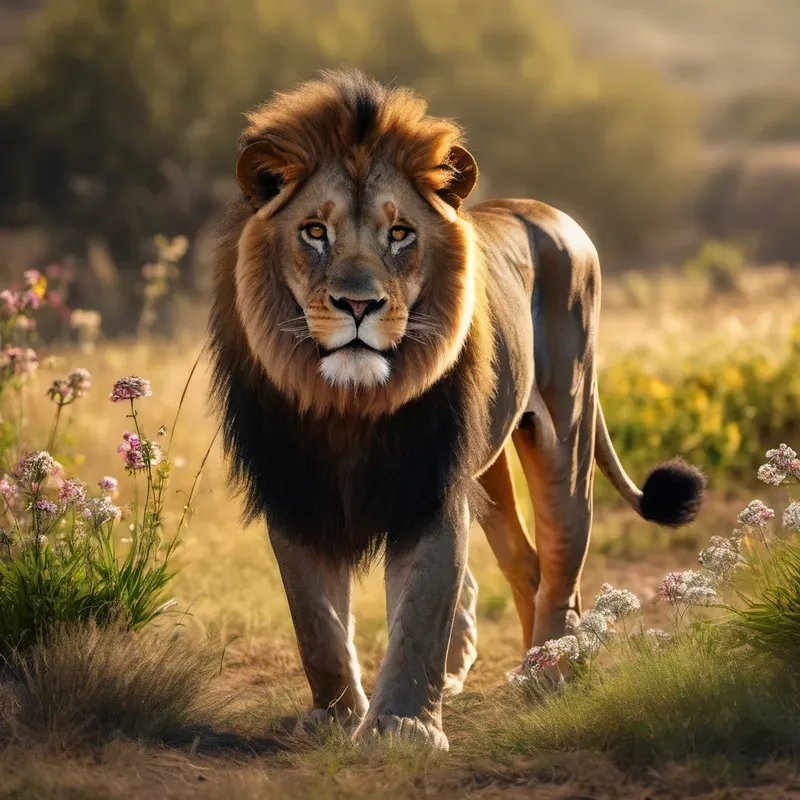 Realistic Animals In The Fields