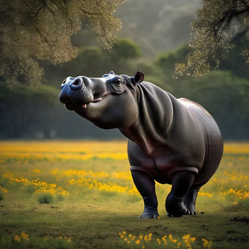 Realistic Animals In The Fields