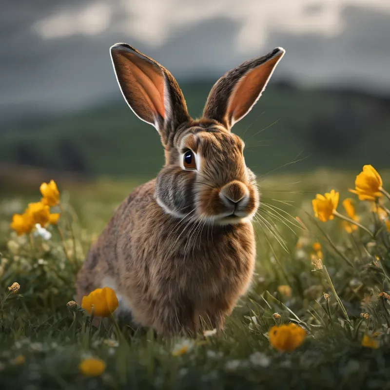 Realistic Animals In The Fields