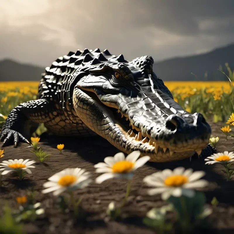 Realistic Animals In The Fields