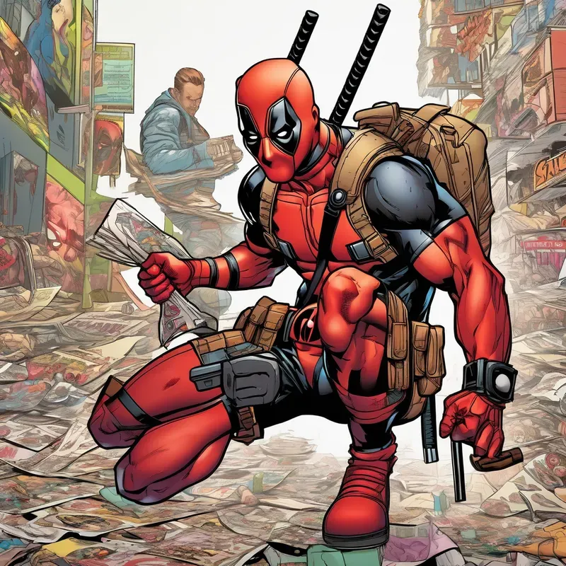 Absurd Superheroes Comic Art