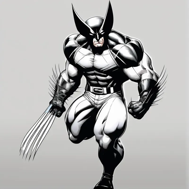 Iconic Manga Style Superheroes