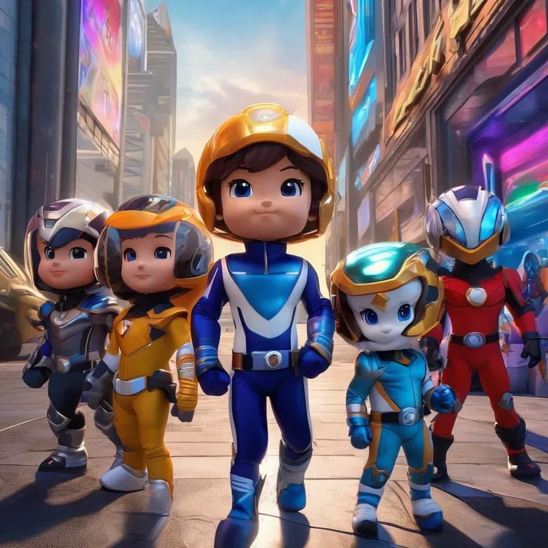 3D Cartoonish 1980s Characters