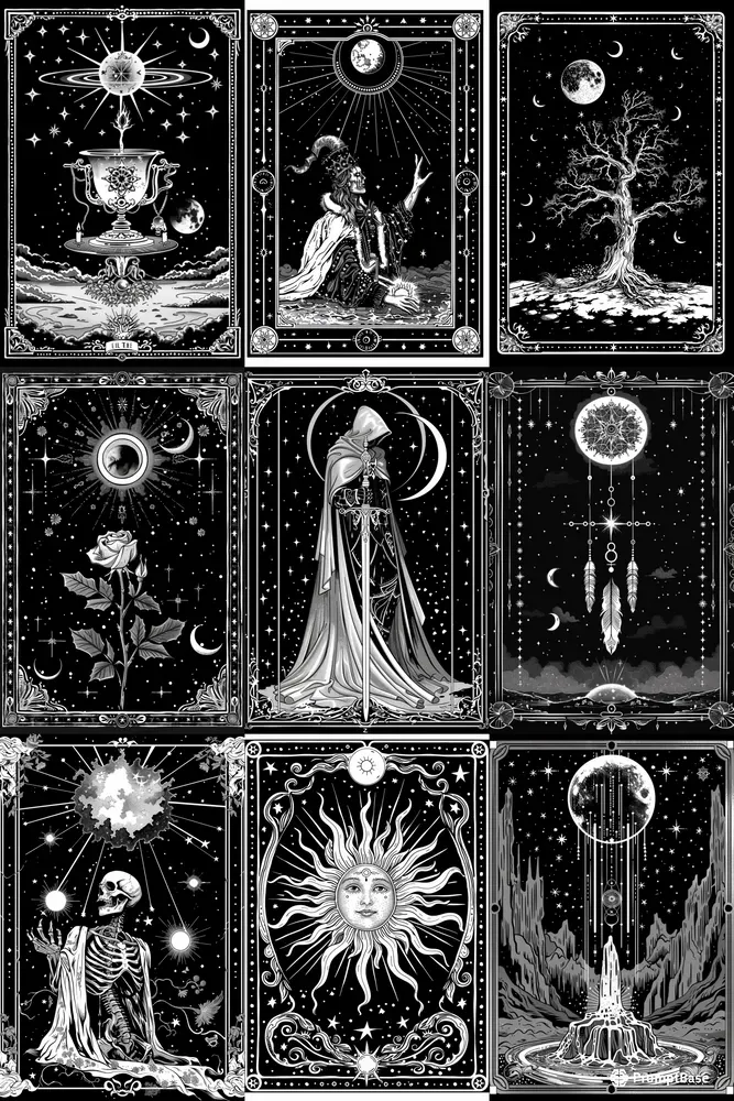 Celestial Themed Tarot Cards