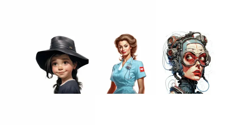 Iconic Pop Culture Characters generated by undefined