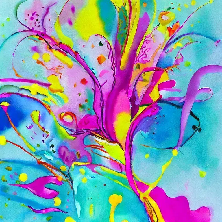 Whimsical Abstract Floral Art