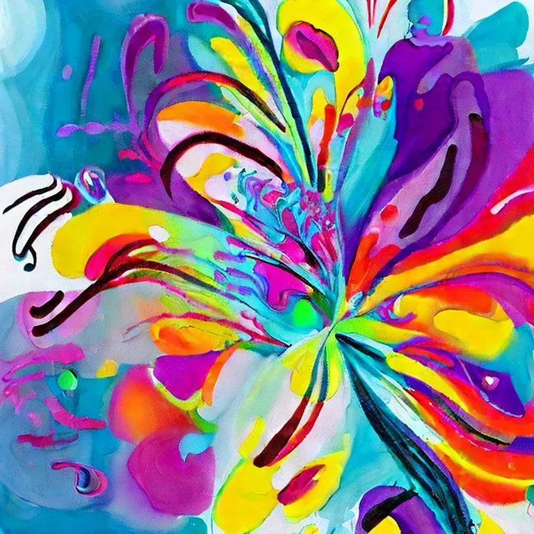 Whimsical Abstract Floral Art