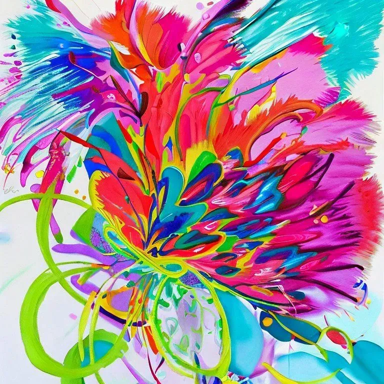 Whimsical Abstract Floral Art