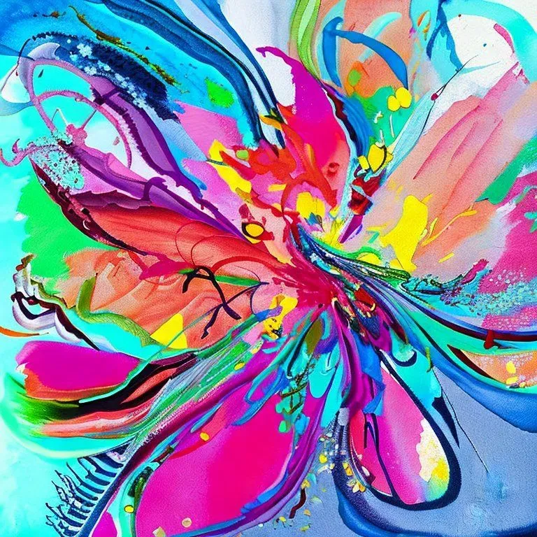 Whimsical Abstract Floral Art